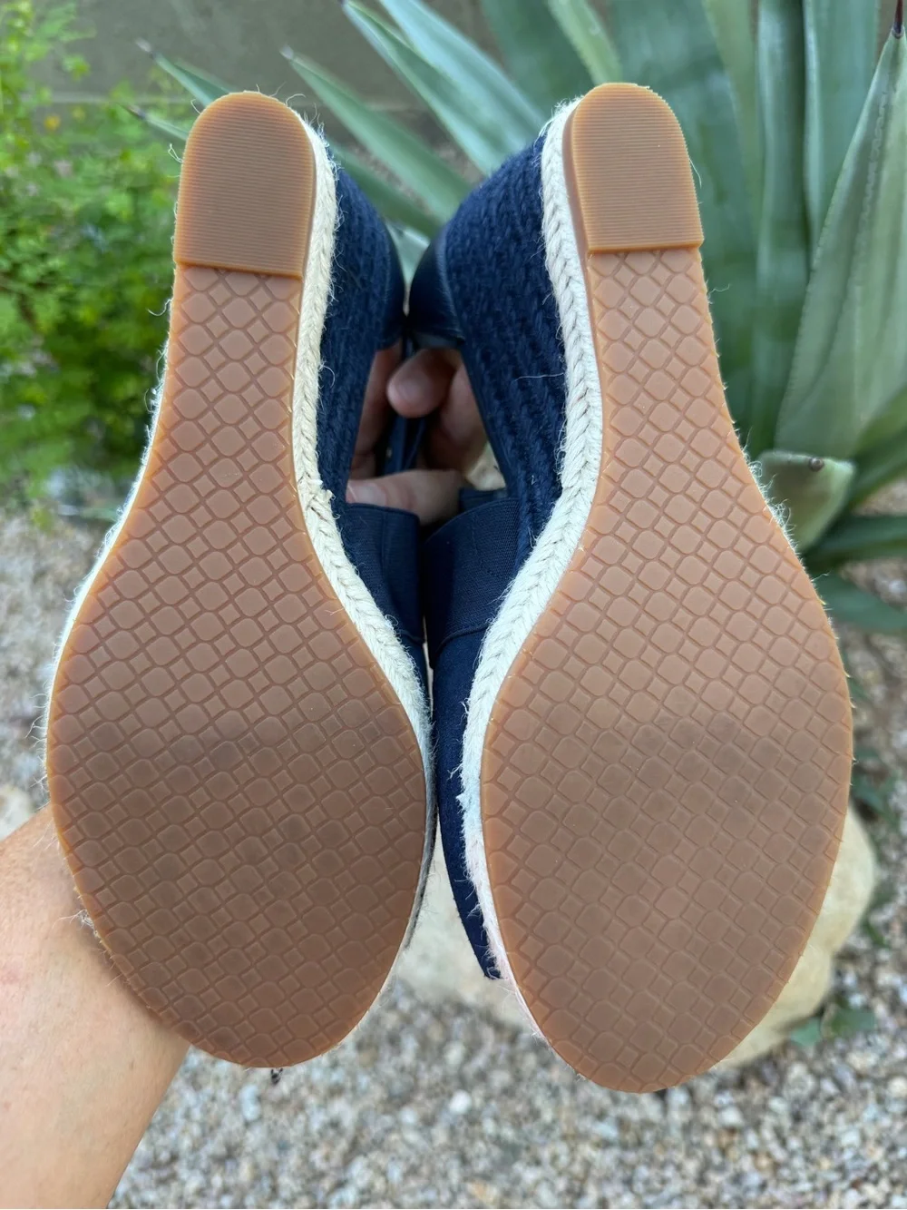 NYDJ Charisma Espadrille Wedge Sandals Size 8